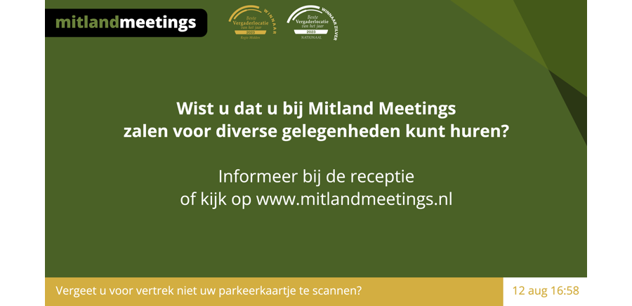 Webapplicatie Mitland Meetings